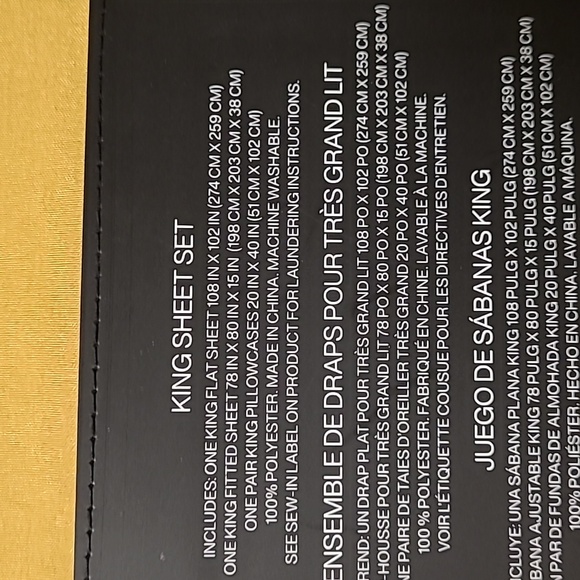 🛌DKNY King Bed Sheets - Picture 4 of 4